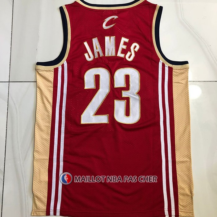 Maillot Cleveland Cavaliers LeBron James NO 23 Mitchell & Ness 2003-04 Rouge